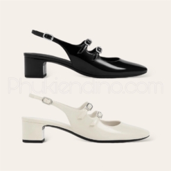 Giày CNK Double Strap Slingback Mary Jane Pumps
