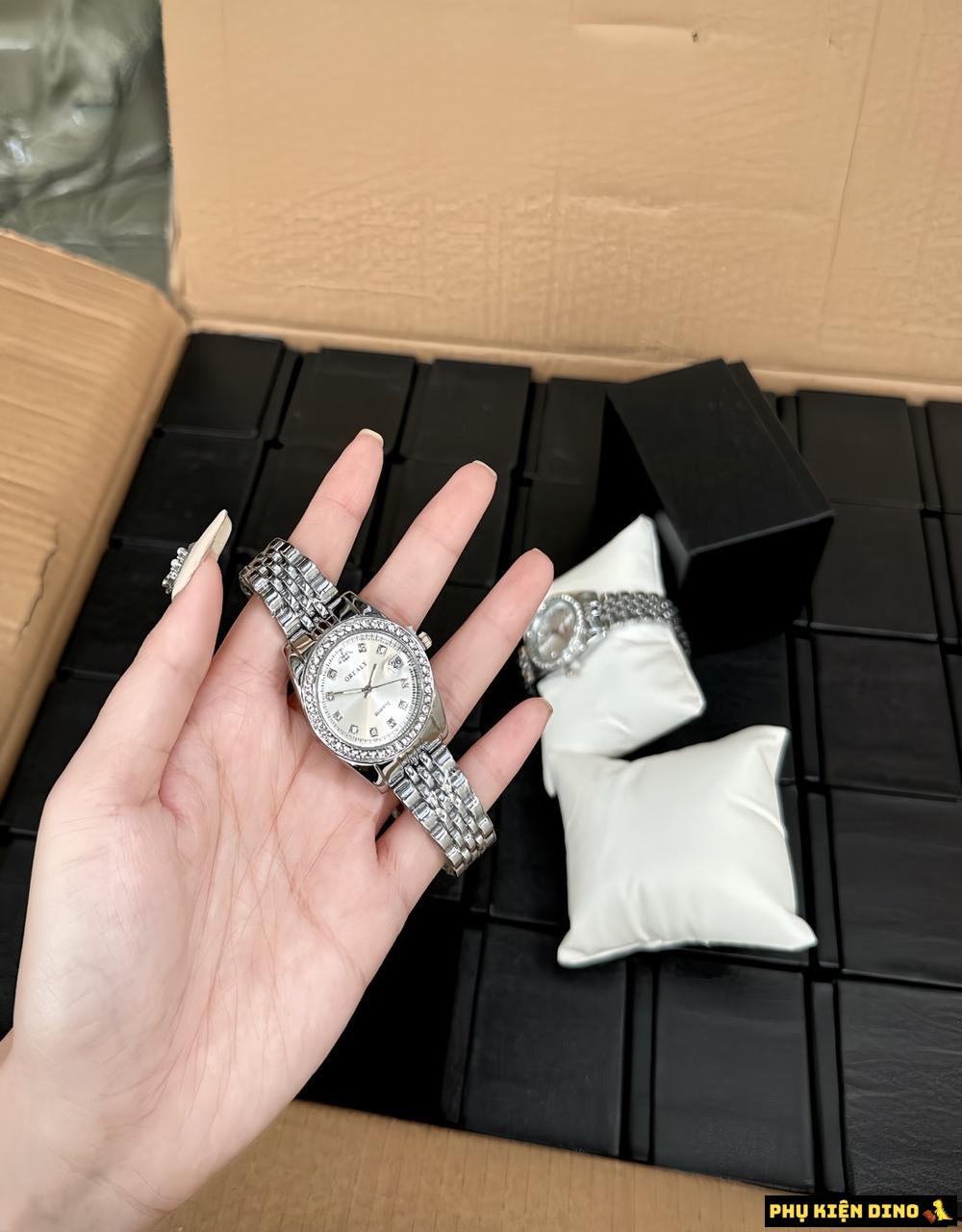 Đồng Hồ Viền Kim Cương Grealy Cao Cấp 2 High-end Grealy Diamond Bezel Watch