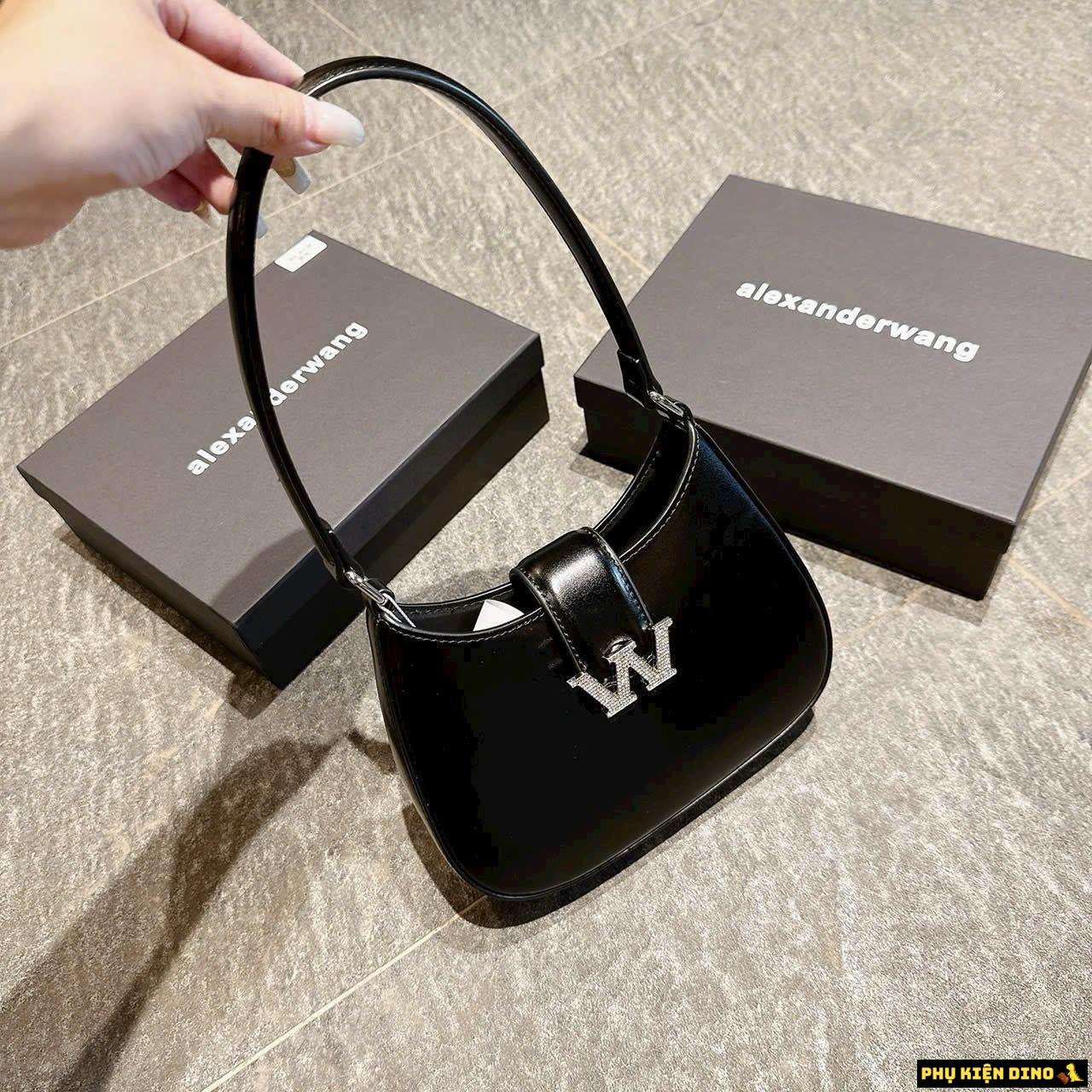 Túi Xách Tay Alexander Wang W Legacy Trắng Đen 8 Túi Alexander Wang W Legacy Hobo Black