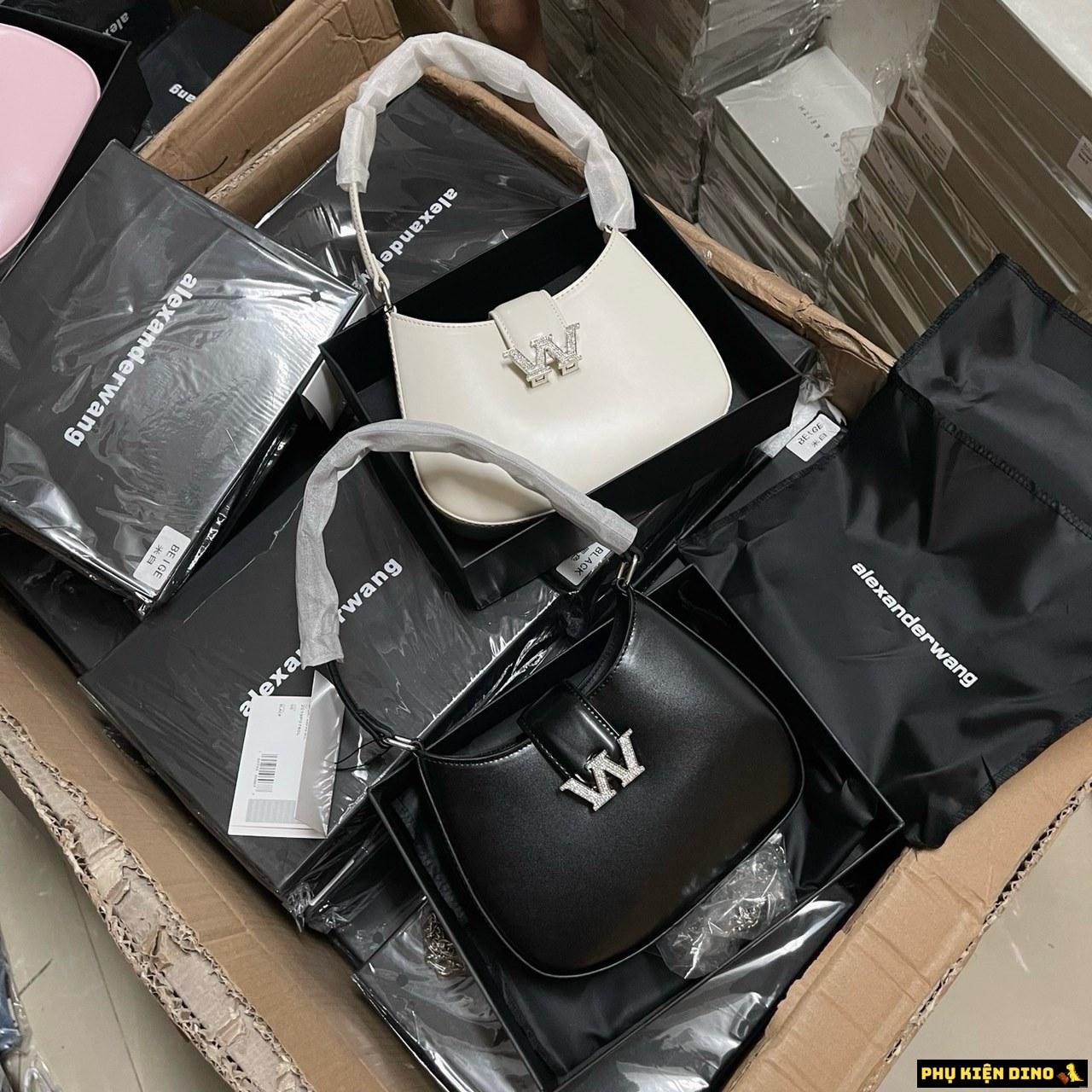 Túi Xách Tay Alexander Wang W Legacy Trắng Đen 7 Túi Alexander Wang W Legacy Hobo Màu Đen