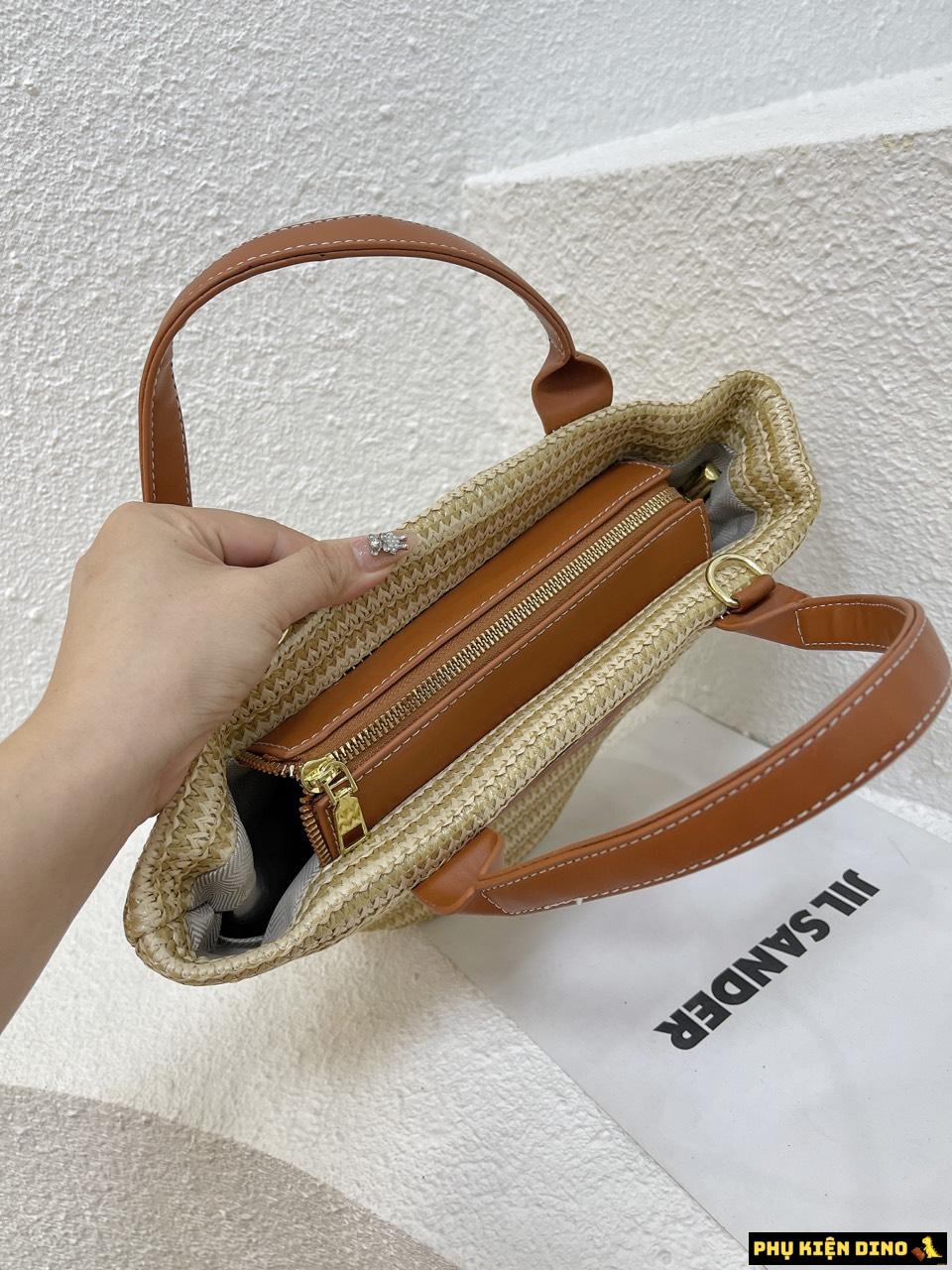 Túi Cói Celine Mini Vintage Nâu Đen Trắng 10 Túi Celine Mini Vintage Brown