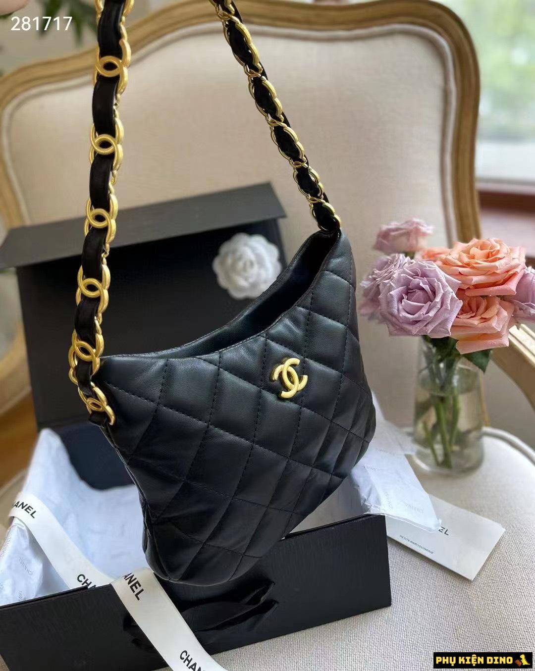 Túi Chanel Hobo Size 22 Handbag Black