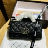 Túi Chanel Holder Clutch Đen Gold Lambskin Size 20 8 Túi Chanel Holder Clutch With Chain Đen Gold Lambskin
