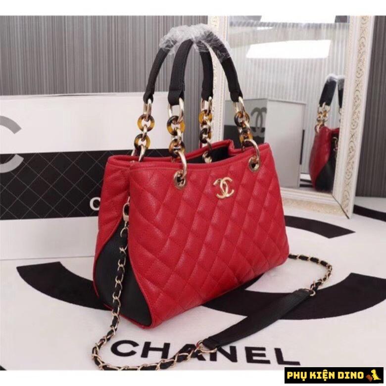 Túi Chanel Super Size 30 Sang Trọng Màu Đen Đỏ 7 Túi Chanel Màu Đỏ