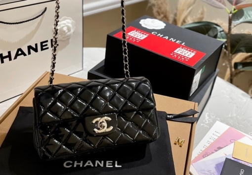 Túi Chanel Patent Leather Rectangular Da Bóng