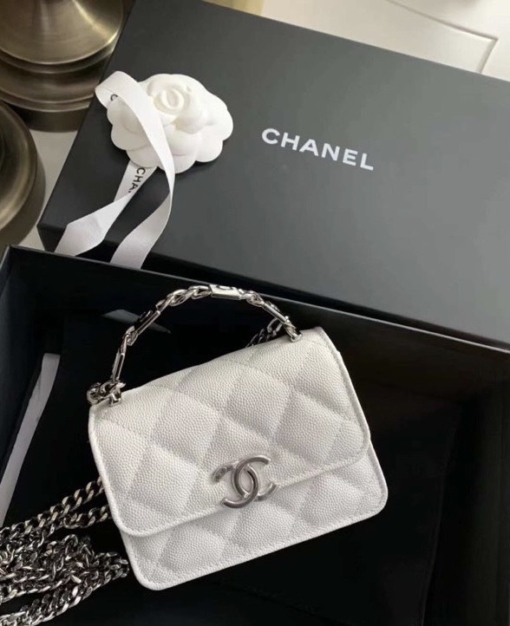 Túi Chanel Size 16 Màu Trắng