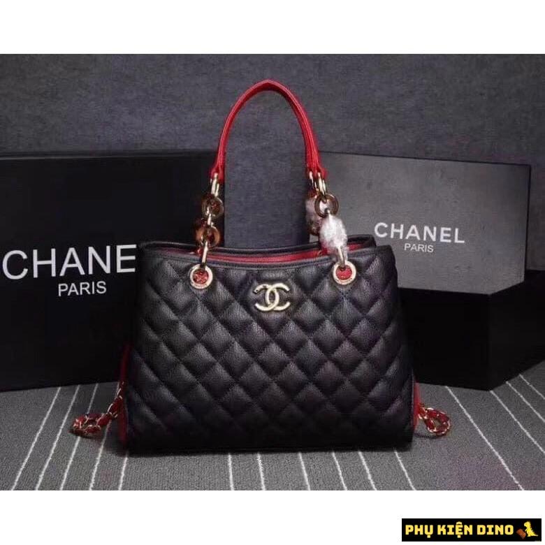 Túi Chanel Super Size 30 Sang Trọng Màu Đen Đỏ 2 Túi Chanel Super Size 30 Sang Trọng Màu Đen