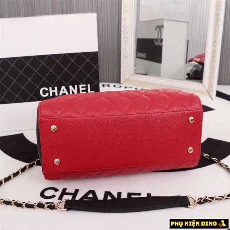 Túi Chanel Super Size 30 Sang Trọng Màu Đen Đỏ 8 Túi Chanel Super Size 30 Sang Trọng Màu Đỏ Đen