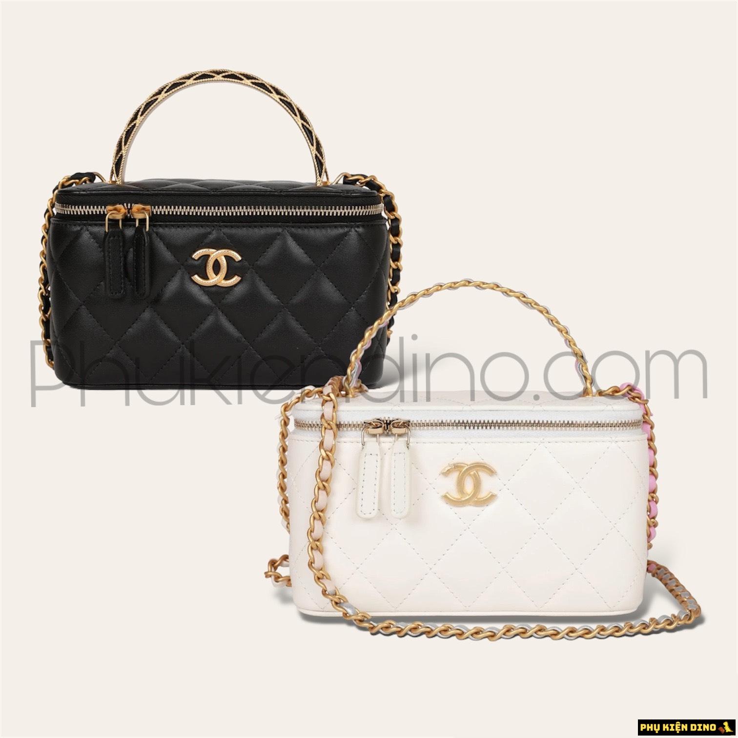 Túi Chanel Vanity Lambskin Brushed Gold Hardware 1 Túi Chanel Vanity Lambskin Brushed Gold Hardware