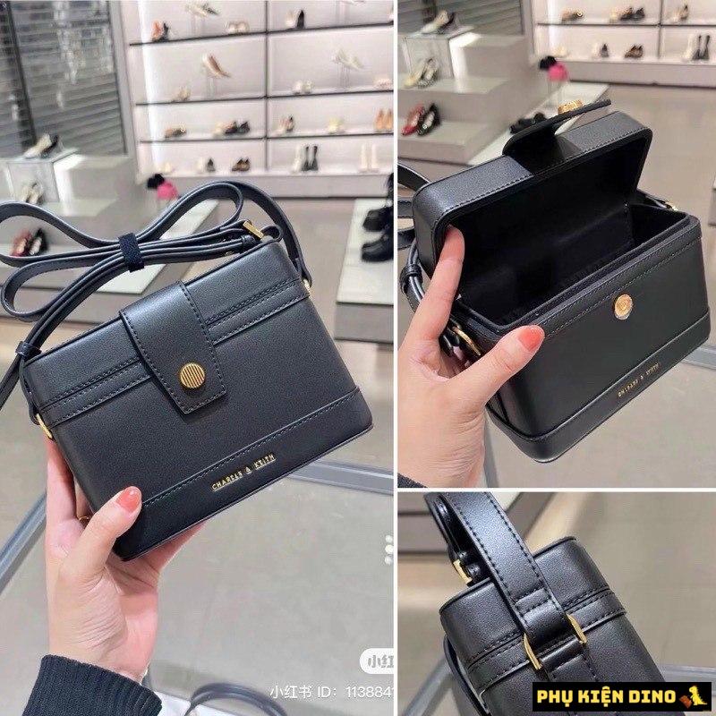 Túi Charles & Keith CNK Bronte Boxy Crossbody Bag 5 Túi Charles & Keith CNK Bronte Boxy Crossbody Bag Đen