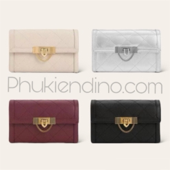 Túi Charles & Keith CNK Tallulah Quilted Lock Clutch