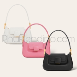 Túi Charles & Keith Koa Push Lock Top Handle Bag