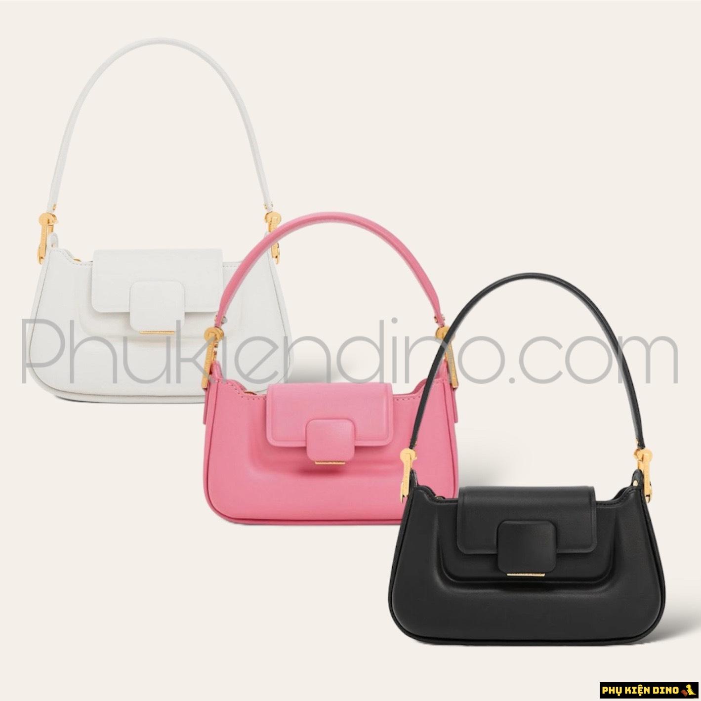 Túi Charles & Keith Koa Push Lock Top Handle Bag 1 Túi Charles & Keith Koa Push Lock Top Handle Bag