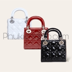 Túi Christian Dior Lady Cannage Calfskin Da Bóng