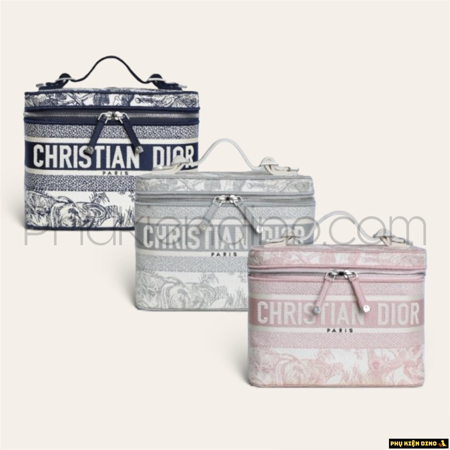 Túi Christian Dior Travel Vanity Case Cannage