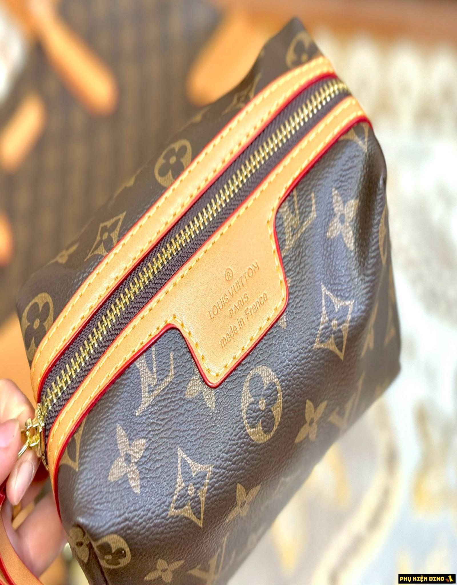 Combo 3 Túi Louis Vuitton LV Nâu Đen Be 9 Túi Cốp Louis Vuitton có Khóa kéo