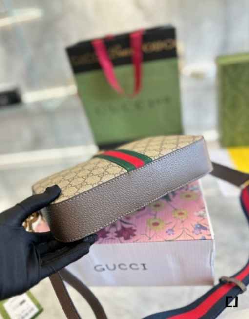 Túi Đeo Chéo Nam Gucci Ophidia GG Shoulder Bag Be