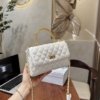 Túi Đeo Chéo Nữ Chanel CC White Size 22