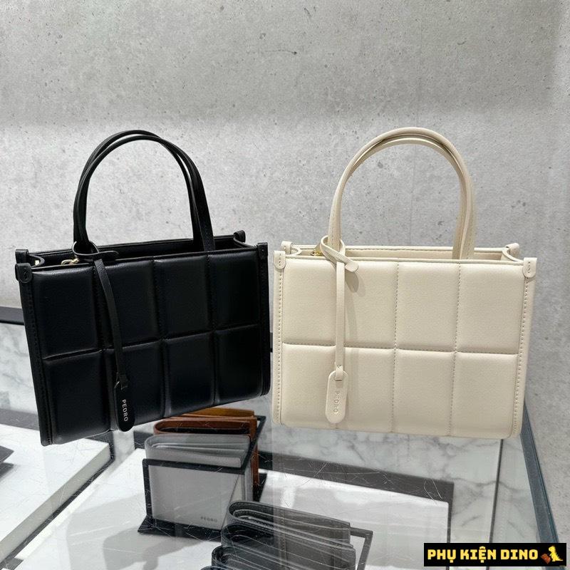 Túi Đeo Chéo Nữ Pedro Mini Quilted Handbag Trắng Đen 7 Túi Đeo Chéo Nữ Pedro Mini Quilted Handbag Trắng Đen