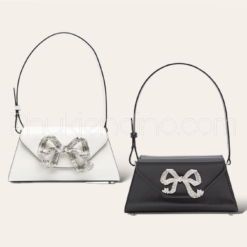 Túi Đeo Vai Nữ Self Portrait Bow Mini Nơ Đính Đá