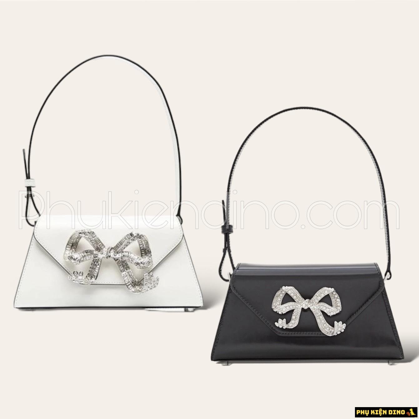 Túi Đeo Vai Nữ Self Portrait Bow Mini Nơ Đính Đá 1 Túi Đeo Vai Nữ Self Portrait Bow Mini Nơ Đính Đá