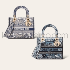 Phụ Kiện Dino - Phụ kiện thời trang thời thượng 56 Túi Dior Medium Lady D-lite Blue Black Multicolor