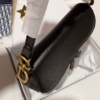 Túi Dior Saddle Bag With Strap Grained Calfskin 15 Túi Dior Mini Saddle Màu Đen