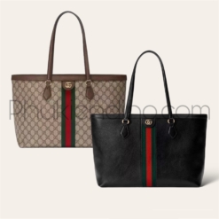 Túi Gucci Ophidia Medium Tote Đen Họa Tiết Size 32