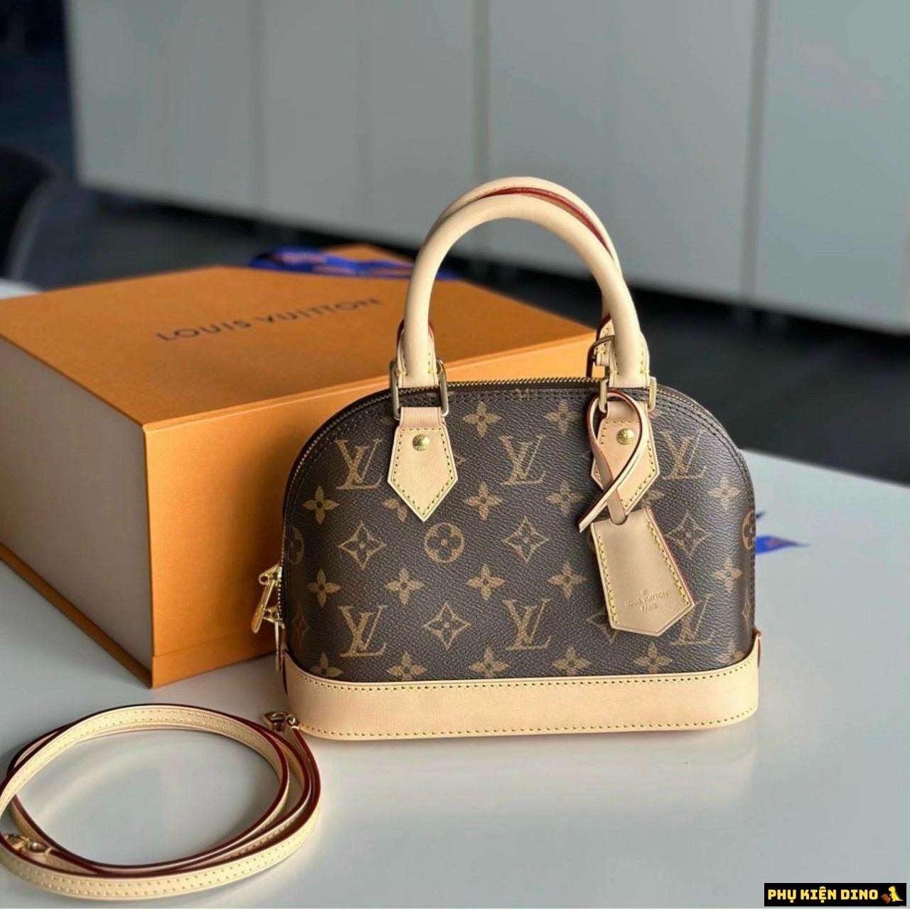 Túi Louis Vuitton LV Hến Alma BB Monogram Brown 1 Túi Louis Vuitton Alma Bb Leather Bag