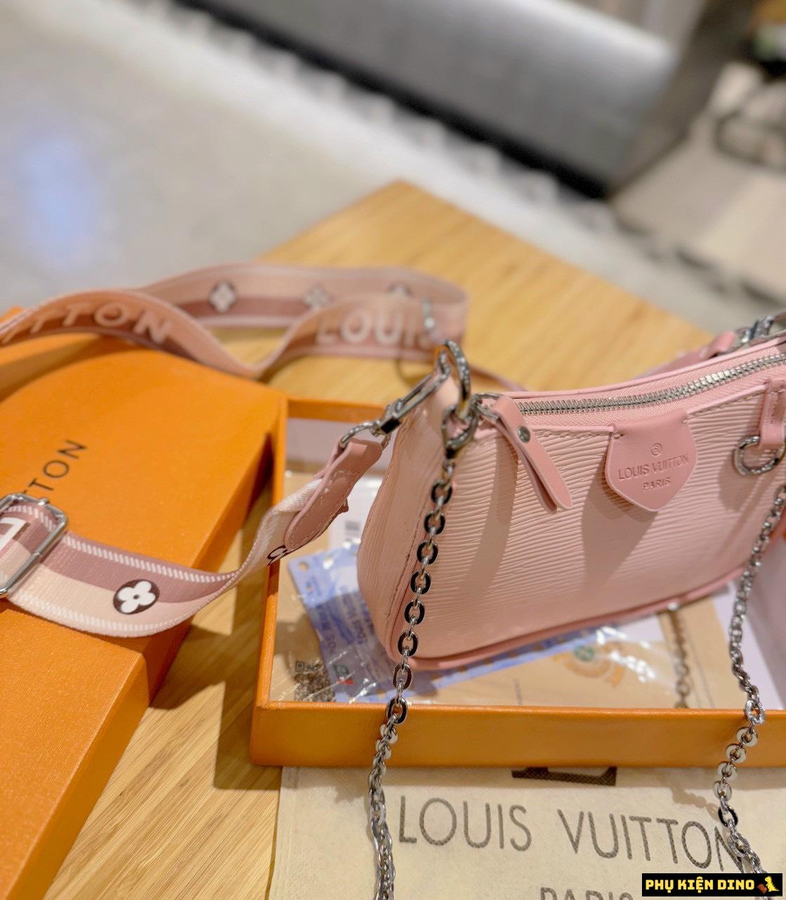 Túi Louis Vuitton LV Easy Pouch On Strap Pink M80483 5 Túi Louis Vuitton LV Easy Pouch On Strap Hồng Nhạt Size 18