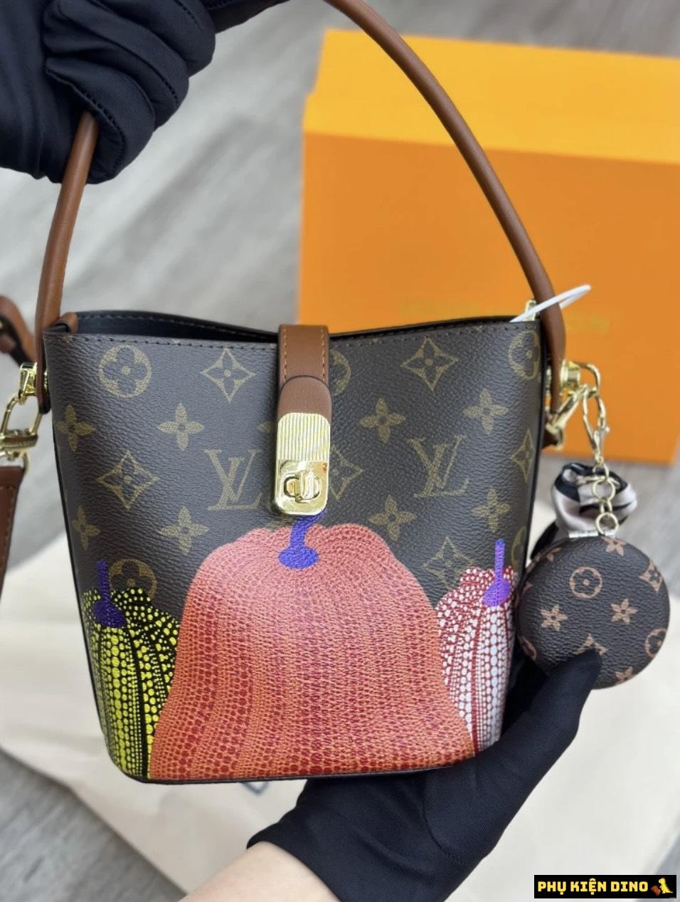 Túi LV Louis Vuitton Monogram Canvas Bí Ngô 3 Túi Louis Vuitton Monogram Canvas Brown Pink