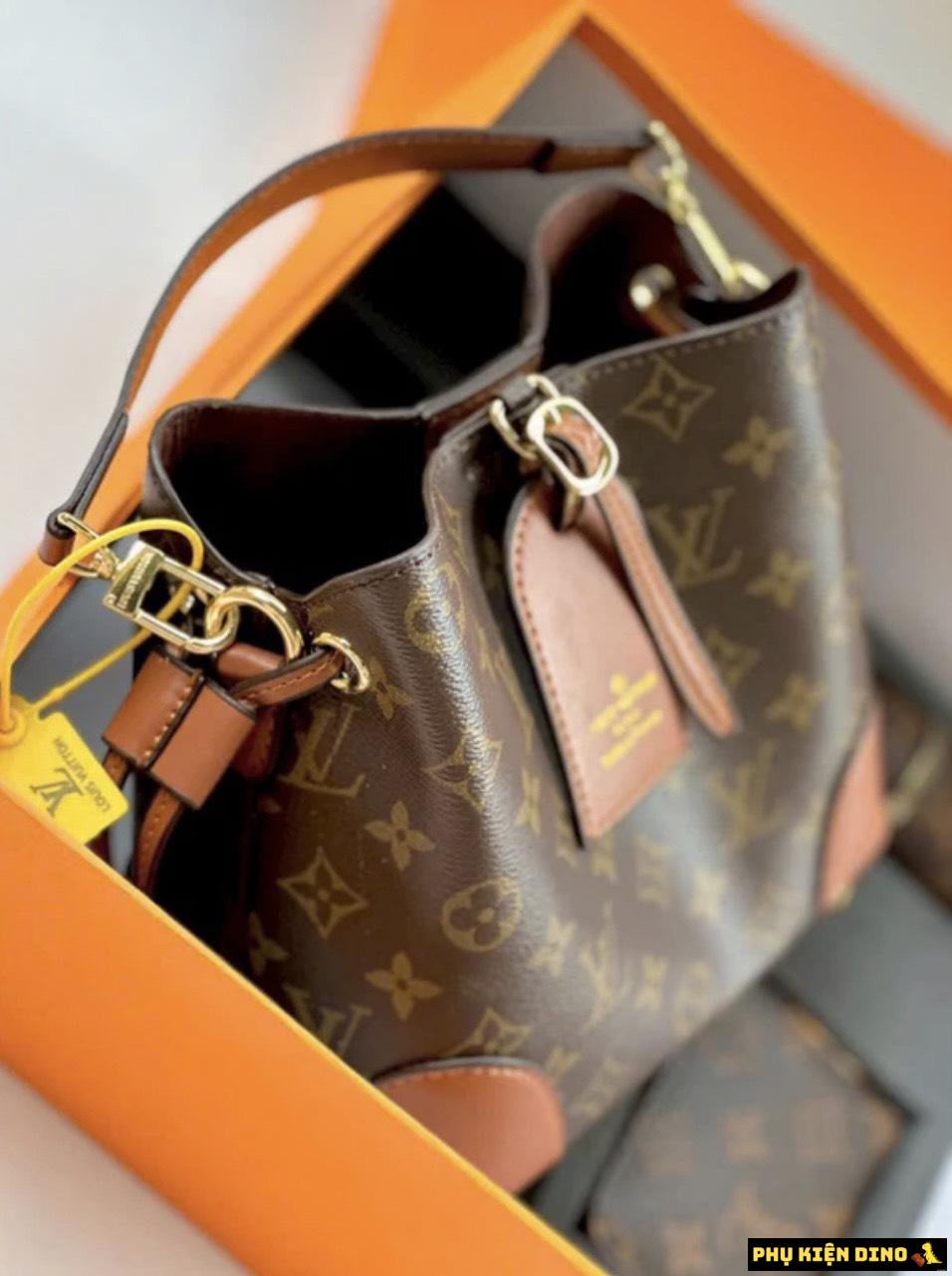 Túi Combo 3 Túi Louis Vuitton LV Petite Malle Monogram 5 Túi Louis Vuitton Petite Malle Monogram màu Nâu
