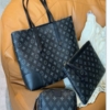 Combo 3 Túi Louis Vuitton LV Nâu Đen Be 16 Túi Louis Vuitton Tote Kèm 2 Ví Màu Đen