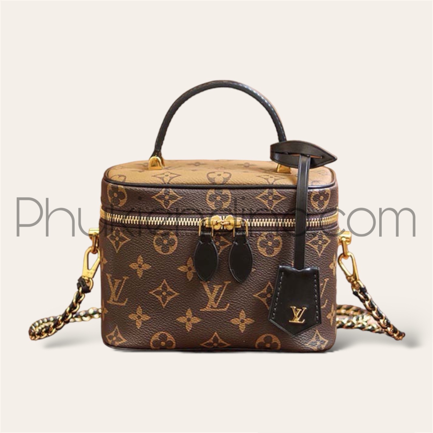 Túi Louis Vuitton Vanity PM Nâu Họa Tiết Monogram 1 Túi Louis Vuitton Vanity PM Nâu Họa Tiết Monogram