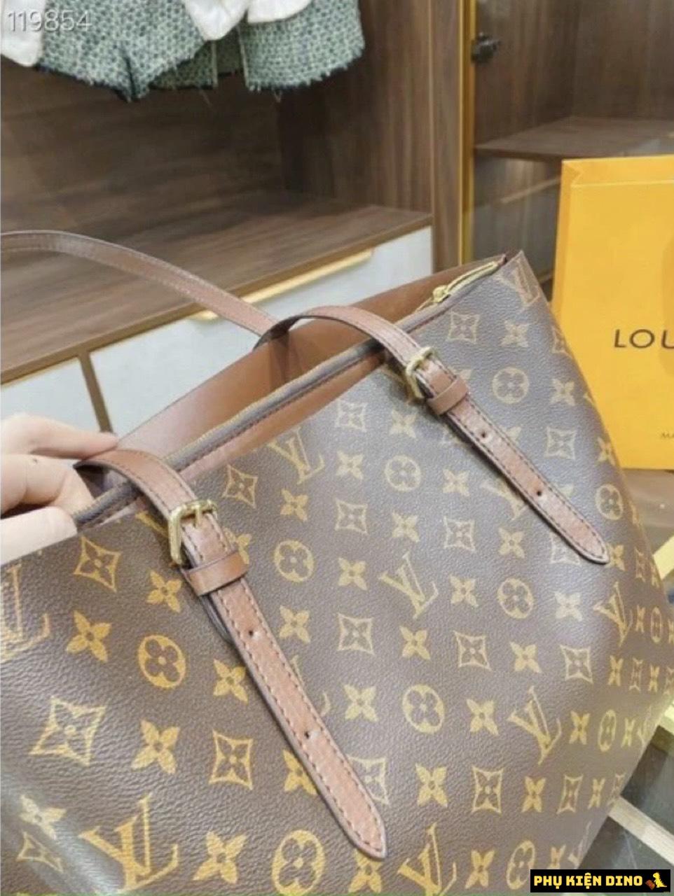 Túi Louis Vuitton LV Monogram Luco Tote Bag M51155 4 Túi LV Luco Tote Bag Monogram Nâu Nhạt