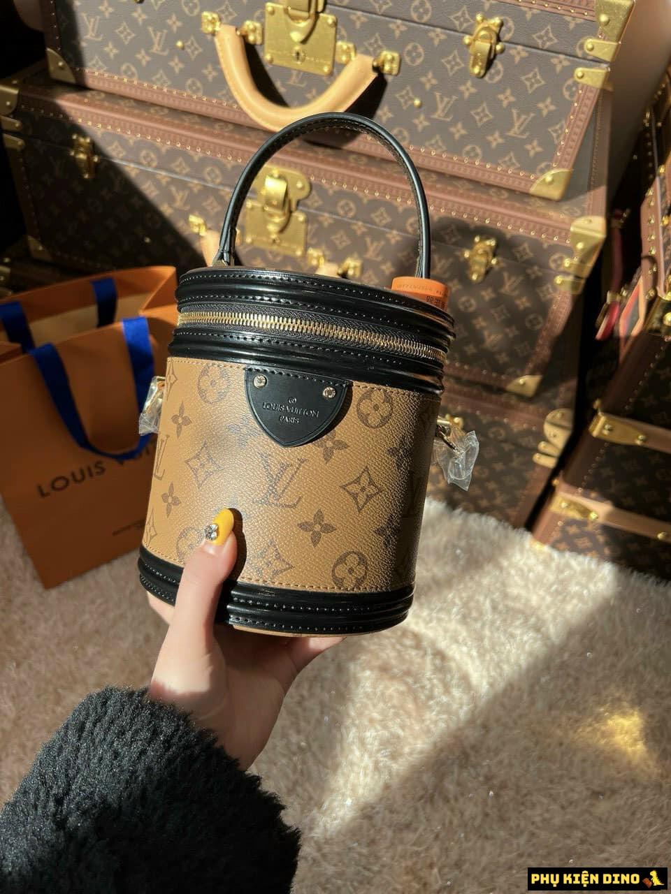 Túi Louis Vuitton LV Cặp Lồng Cannes Monogram M43986 2 Túi LV trống tròn Louis Vuitton Cannes Monogram