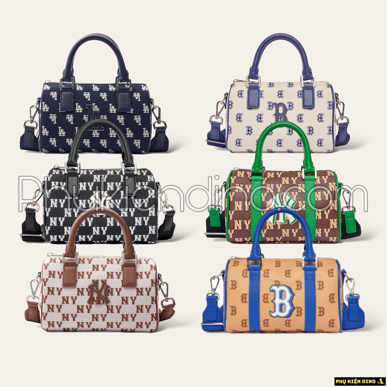 Túi MLB Classic Monogram Jacquard Boston Bag New York Yankees 1 Túi MLB Classic Monogram Jacquard Boston Bag New York Yankees