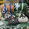 Túi MLB Classic Monogram Jacquard Boston Bag New York Yankees 25 Túi MLB Classic Monogram Jacquard Boston Bag NY Yankees
