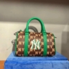 Túi MLB Classic Monogram Jacquard Boston Bag New York Yankees 23 Túi MLB Dia Poritiv Coated Canvas Rich 3ABWS023N-50BRD