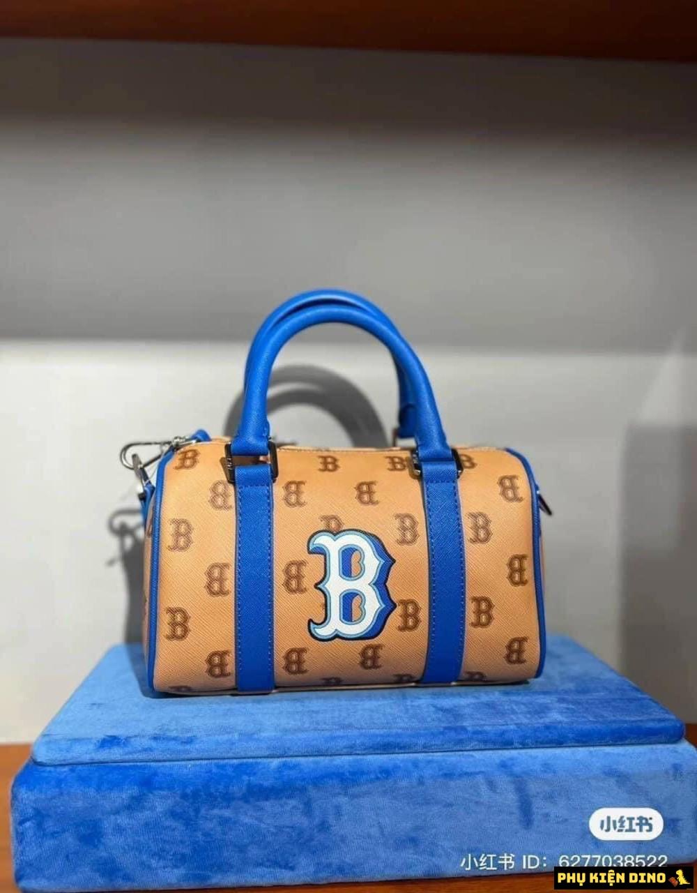 Túi MLB Classic Monogram Jacquard Boston Bag New York Yankees 8 Túi MLB Dia Poritiv Coated Canvas Rich
