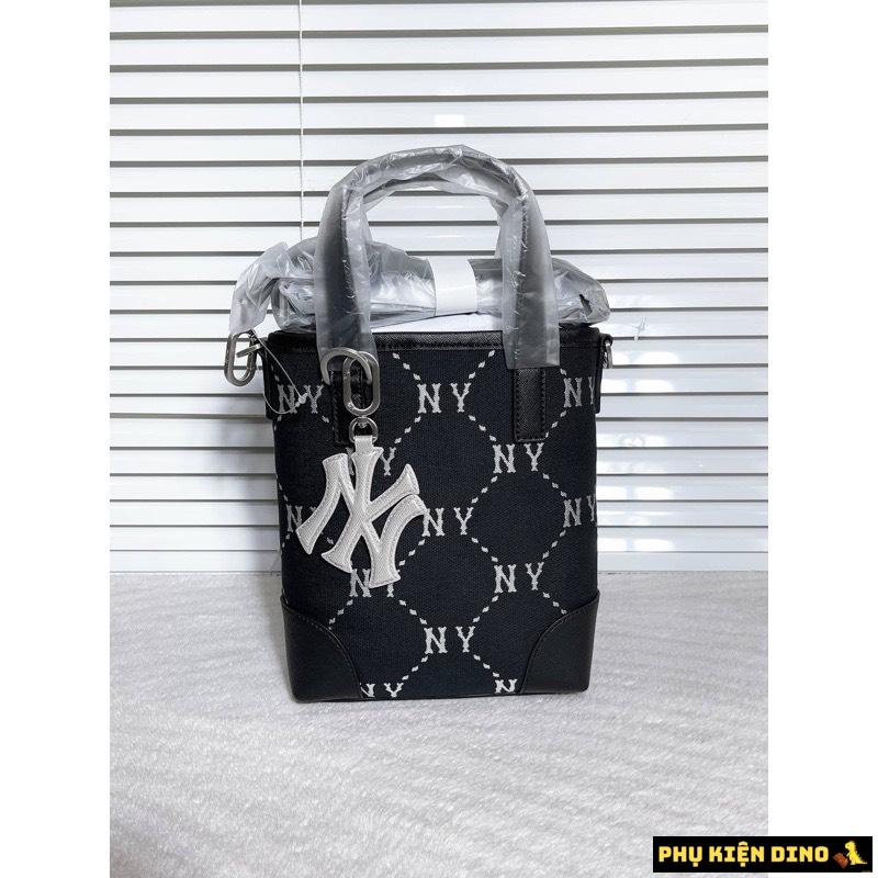 Túi Hộp MLB Diamond Monogram Jacquard Mini Nâu Đen 3 Túi MLB Diamond Monogram Jacquard NY