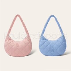 Túi MLB Quilted Hobo Bag LA Dodgers Blue Pink