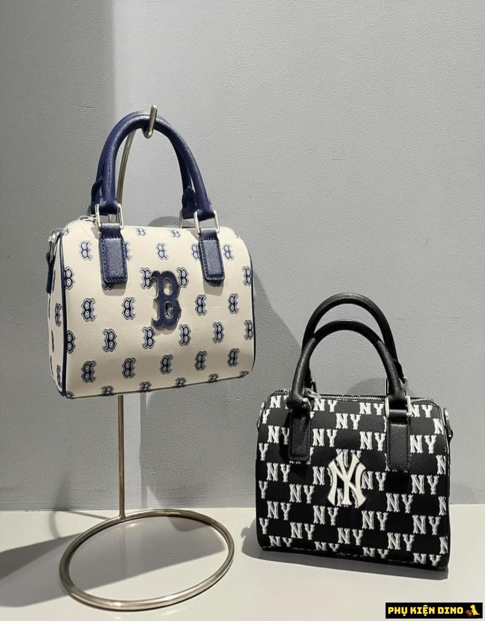 Túi MLB Classic Monogram Jacquard Boston Bag New York Yankees 5 Túi MLB unisex Monotive Coated Canvas Size Nhỏ