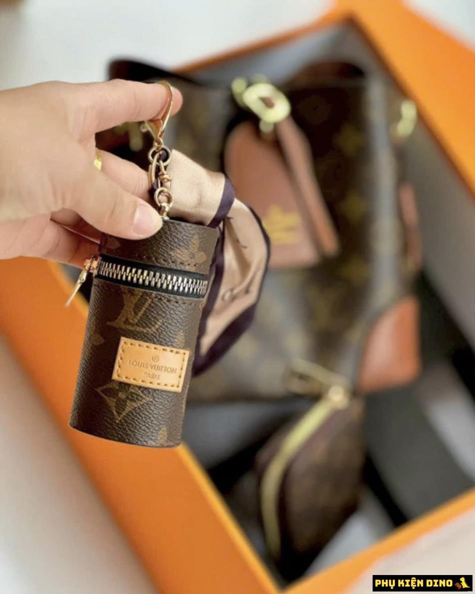 Túi Combo 3 Túi Louis Vuitton LV Petite Malle Monogram 6 Túi Nhỏ Móc Khóa LV Hộp trụ