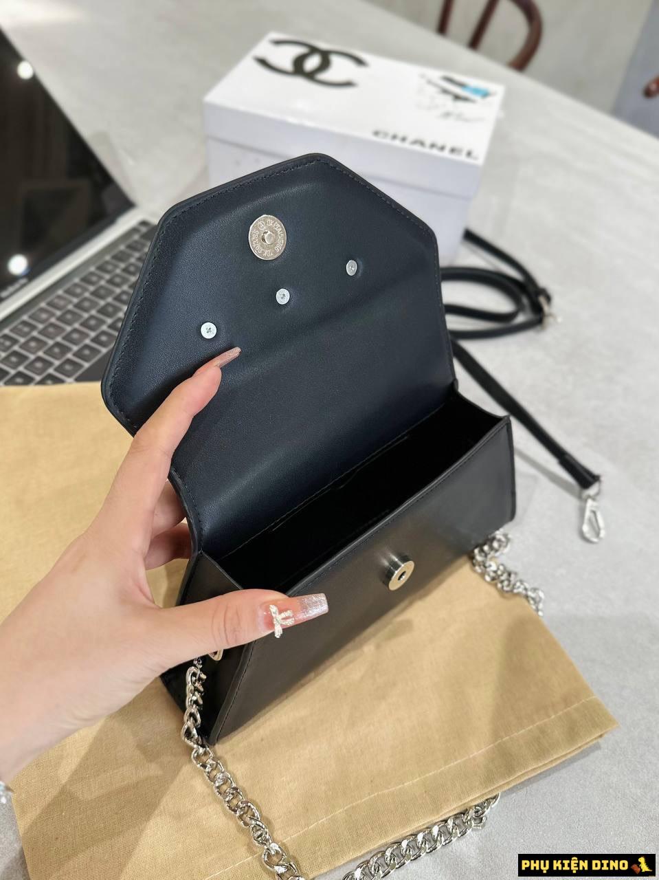 Túi Đeo Vai Nữ Self Portrait Bow Mini Nơ Đính Đá 15 Túi Nơ Đá Màu Trắng