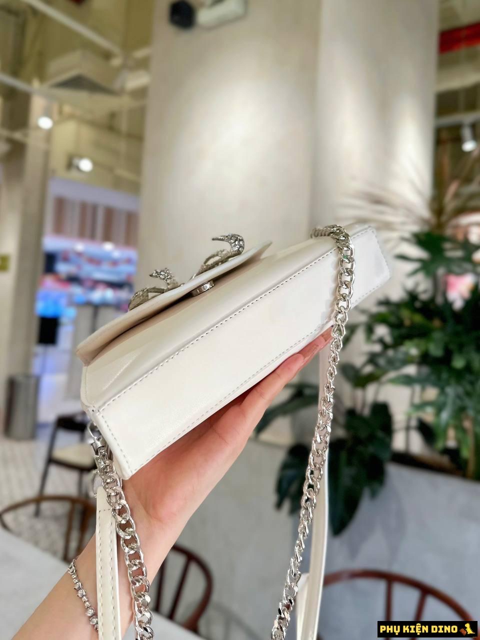 Túi Đeo Vai Nữ Self Portrait Bow Mini Nơ Đính Đá 14 Túi Nơ Đính Đá