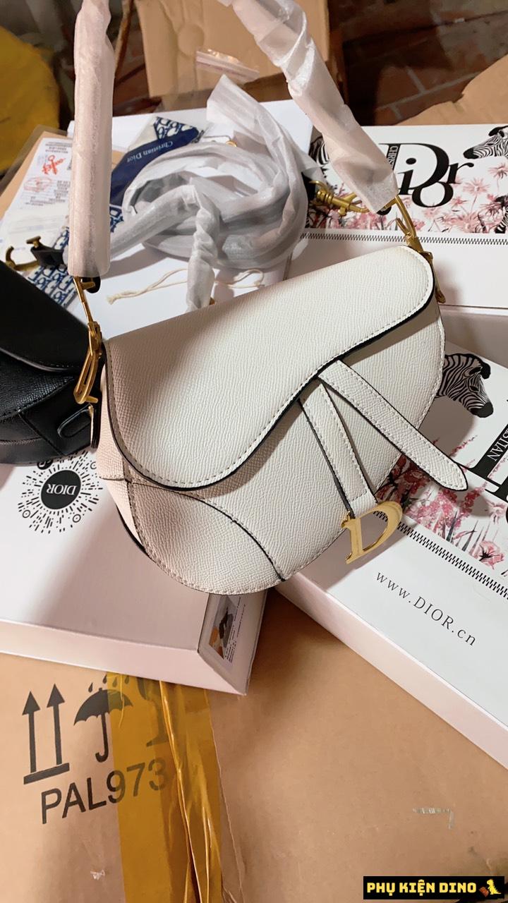 Túi Dior Saddle Bag With Strap Grained Calfskin 2 Túi Nữ Dior Saddle Bag With Strap Latte M0455CBAA-M030