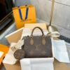 Túi Louis Vuitton LV OnTheGo Monogram Reverse Nâu 15 Túi Nữ Louis Vuitton OnTheGo PM Tote Bag Monogram Reverse