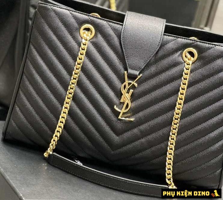 Túi Nữ Saint Laurent YSL Black Matelasse Leather Cassandre 4 Túi Nữ Saint Laurent YSL Black Matelasse Black