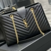 Túi Nữ Saint Laurent YSL Black Matelasse Leather Cassandre 12 Túi Saint Laurent Black Matelasse Leather Cassandre Shopper Tote